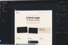 The editor: pages, the canvas and the inspector